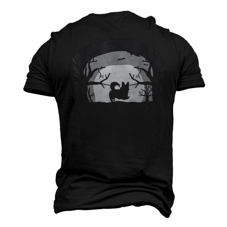 Happy Halloween Welsh Corgi Dog Spooky Scary Puppies Men's 3D T-shirt Back Print