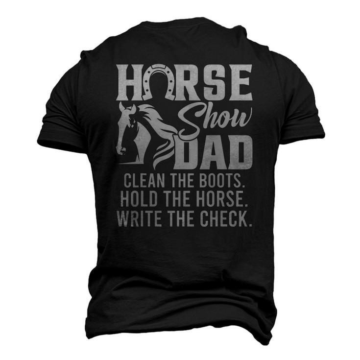 Mens Horse Show Dad Horse Horse Dad Men's 3D T-Shirt Back Print