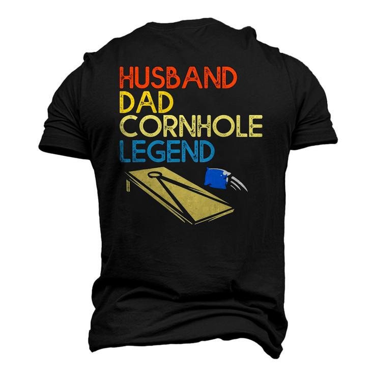 Mens Husband Dad Cornhole Legend Men's 3D T-Shirt Back Print