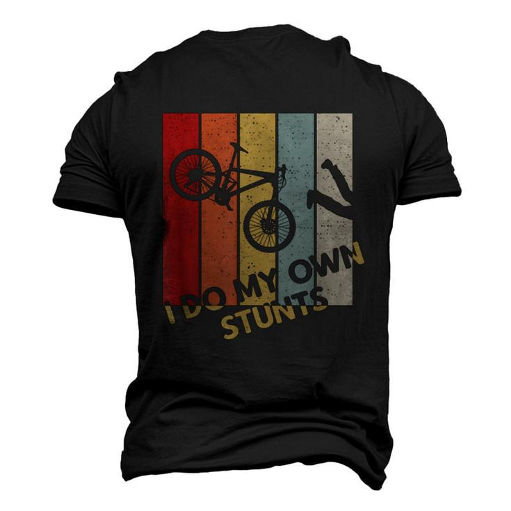 I Do My Own Stunts Mountain Bike Funny Biking Biker  Men's 3D Print Graphic Crewneck Short Sleeve T-shirt
