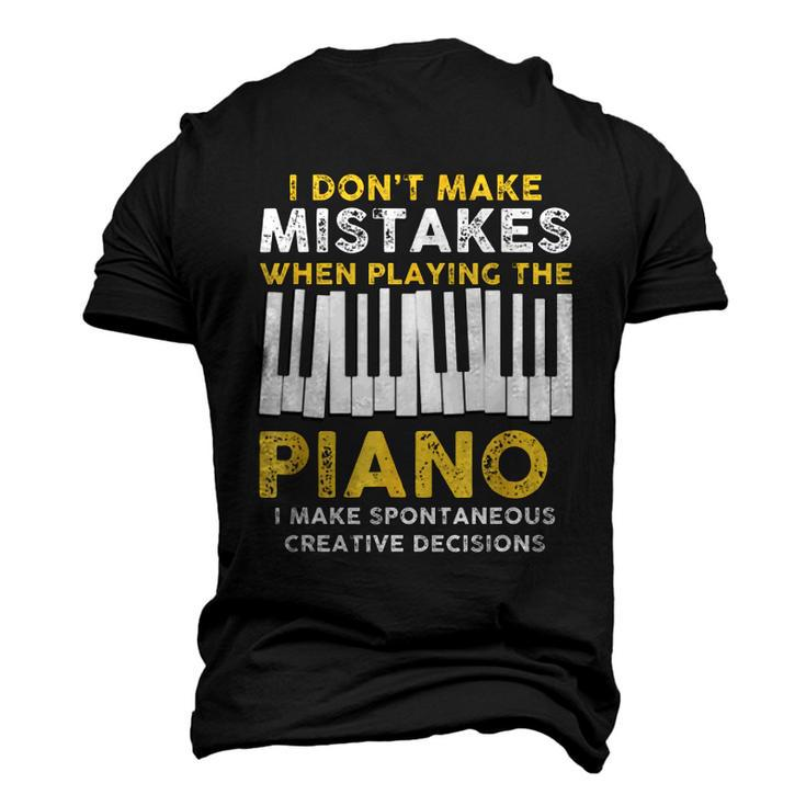 I Dont Make Mistakes Piano Musician Humor  Men's 3D Print Graphic Crewneck Short Sleeve T-shirt