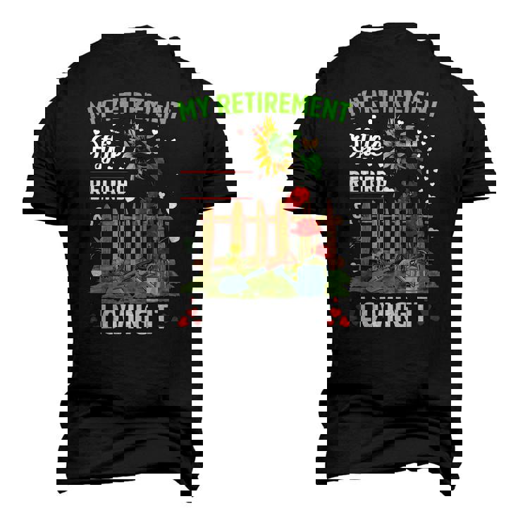 Ill Be In My Garden Office Retirement Gardening Men's 3D T-Shirt Back Print