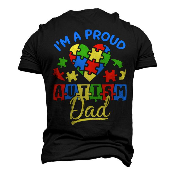 Im A Proud Autism Dad Autism Awareness Autistic Men's 3D Print Graphic Crewneck Short Sleeve T-shirt