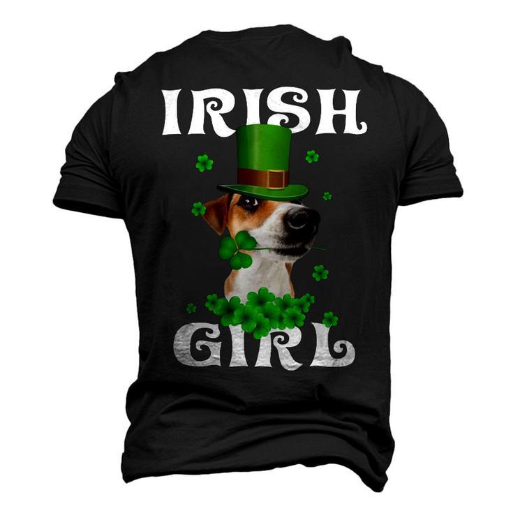 Jack Russell Terrier Patricks Day For Dog Lovers Men's 3D Print Graphic Crewneck Short Sleeve T-shirt