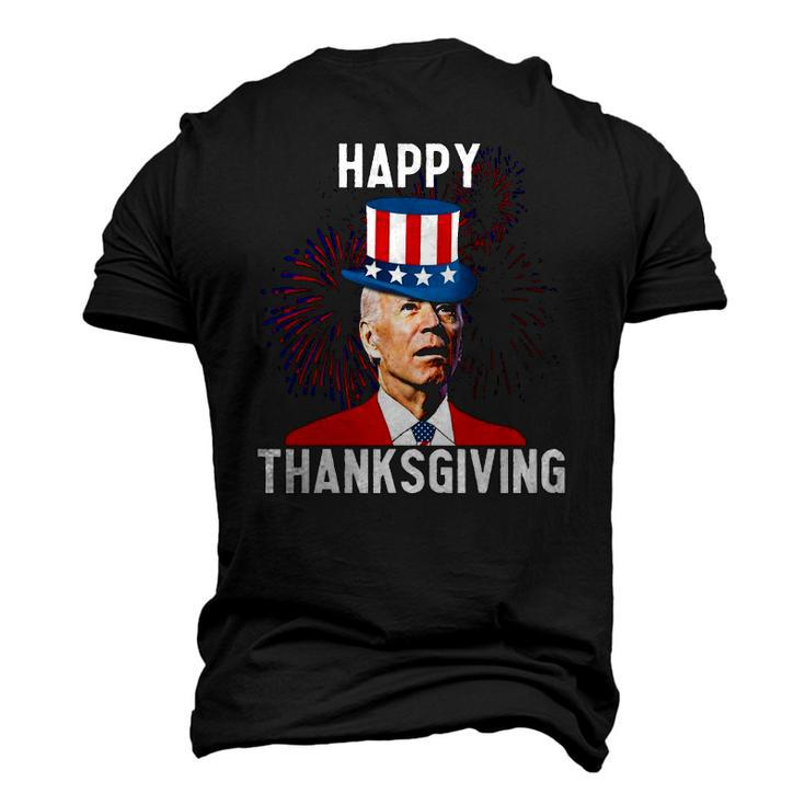 Joe Biden Confused Thanksgiving For Fourth Of July Men's 3D T-Shirt Back Print