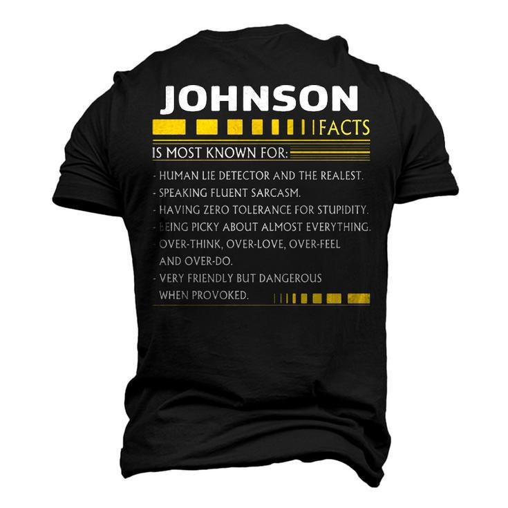 Johnson Name Johnson Facts Men's 3D T-shirt Back Print