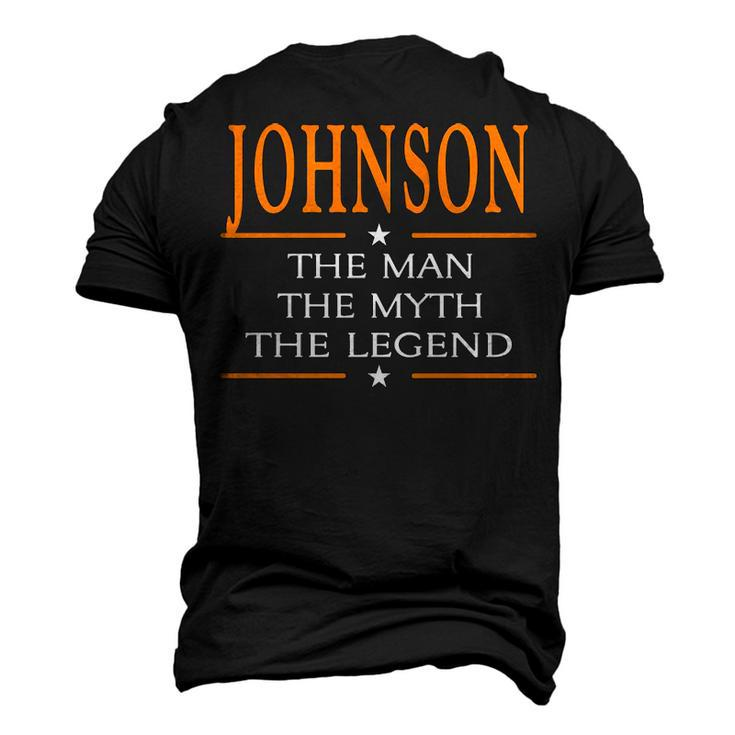 Johnson Name Johnson The Man The Myth The Legend Men's 3D T-shirt Back Print