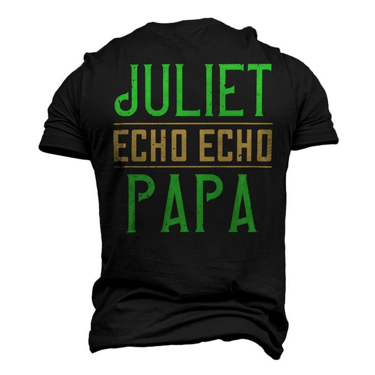 Juliet Echo Echo Papa Papa T-Shirt Fathers Day Gift Men's 3D Print Graphic Crewneck Short Sleeve T-shirt
