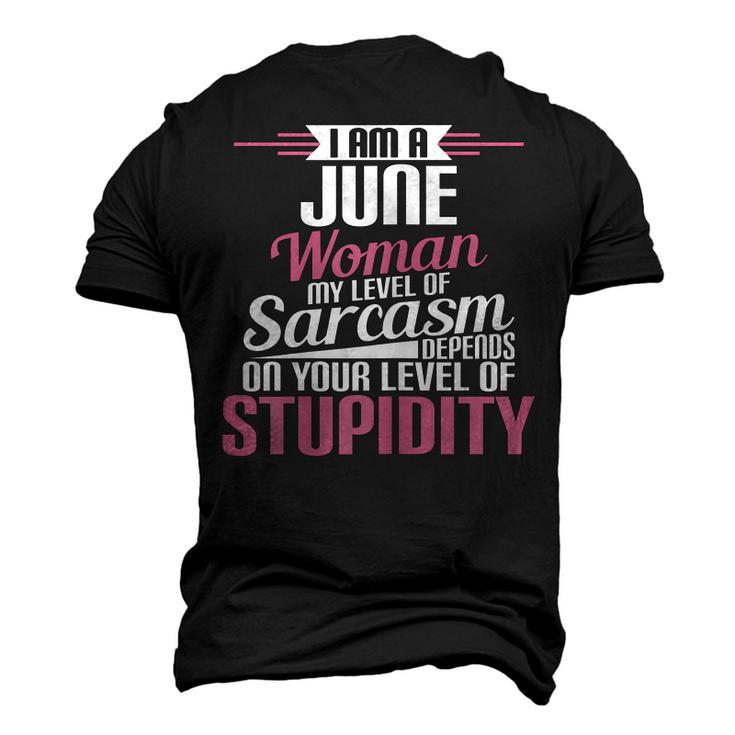 I Am A June Woman Birthday Men's 3D T-shirt Back Print