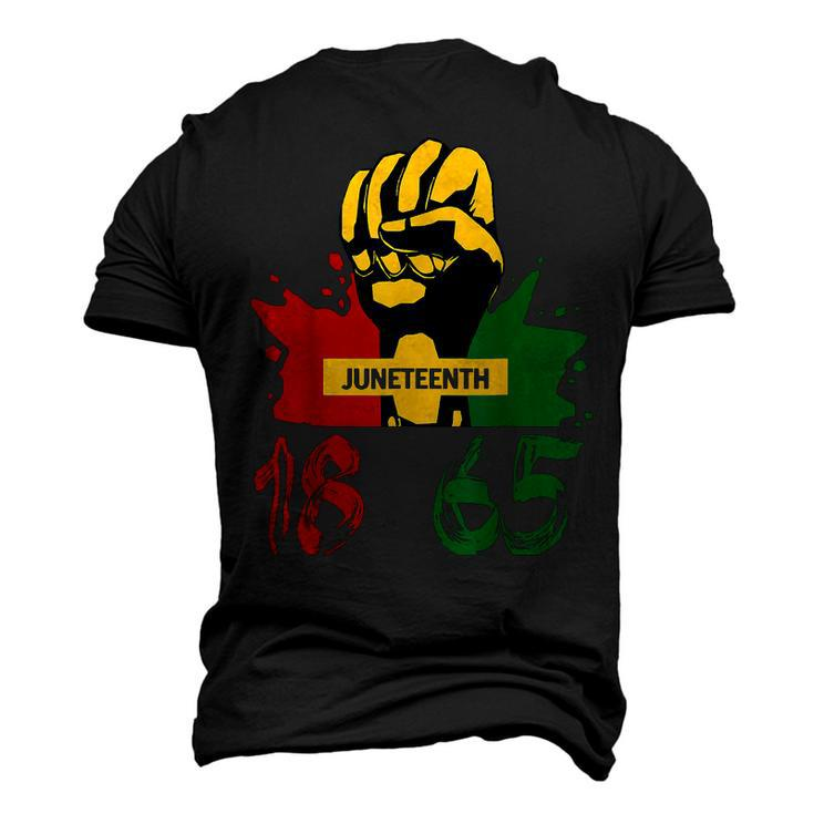 Junenth 18 65 African American Power Men's 3D T-Shirt Back Print
