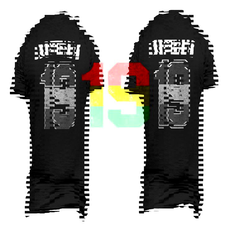 Juneteenth 19 Jersey Black American Freedom Juneteenth Men's 3D T-Shirt Back Print