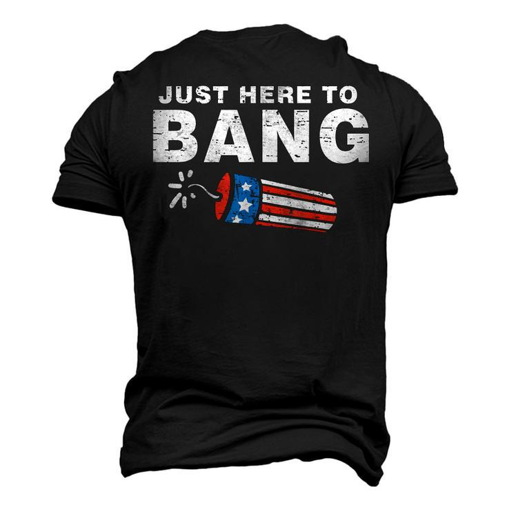 Just Here To Bang Fireworks 4Th Of July Boys Men Kids Men's 3D T-shirt Back Print