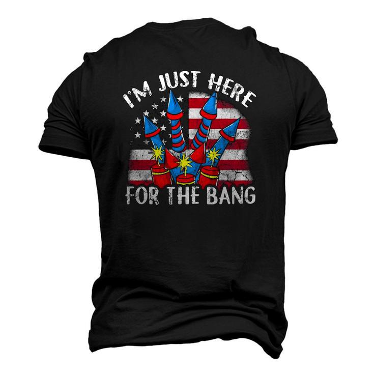Im Just Here For The Bang Fireworks Humor Men's 3D T-Shirt Back Print