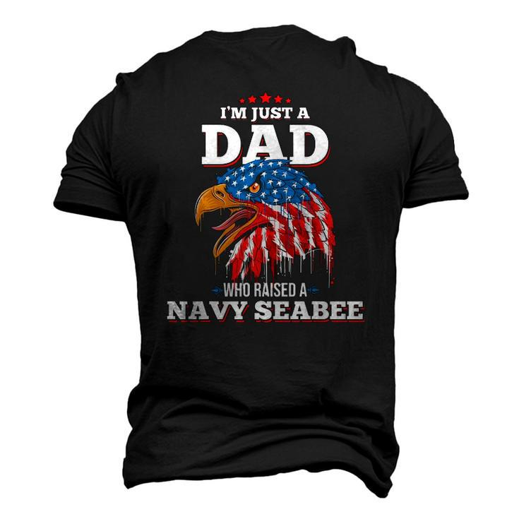Mens Im Just A Dad Who Raised A Navy Seabee Navy Seabees Men's 3D T-Shirt Back Print