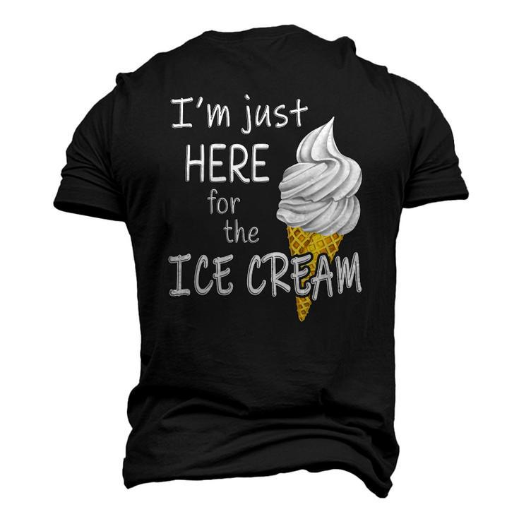 Im Just Here For The Ice Cream Summer Cute Vanilla Men's 3D T-Shirt Back Print