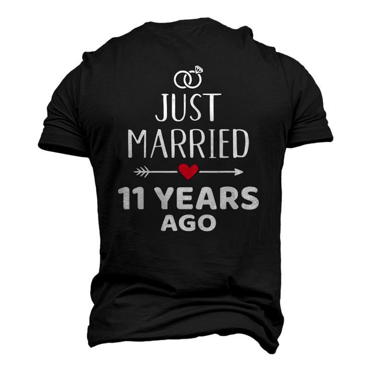Just Married 11 Years Ago For 11Th Wedding Anniversary Men's 3D T-Shirt Back Print