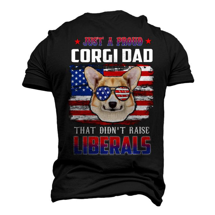 Just A Proud Corgi Dad Merica Dog Patriotic 4Th Of July Men's 3D T-shirt Back Print