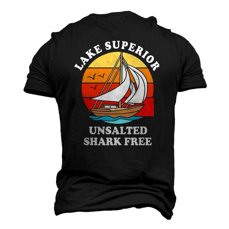 Lake Superior Unsalted Shark Free Men's 3D T-Shirt Back Print
