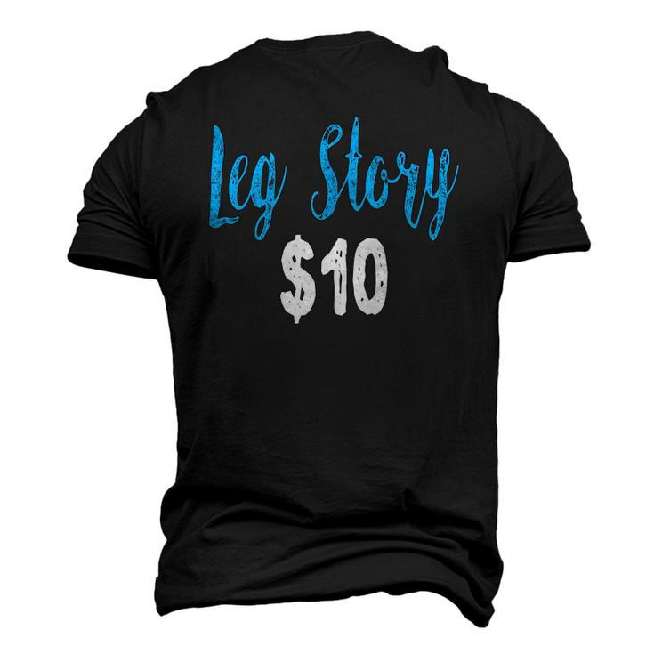 Leg Story Broken Bone Men's 3D T-Shirt Back Print