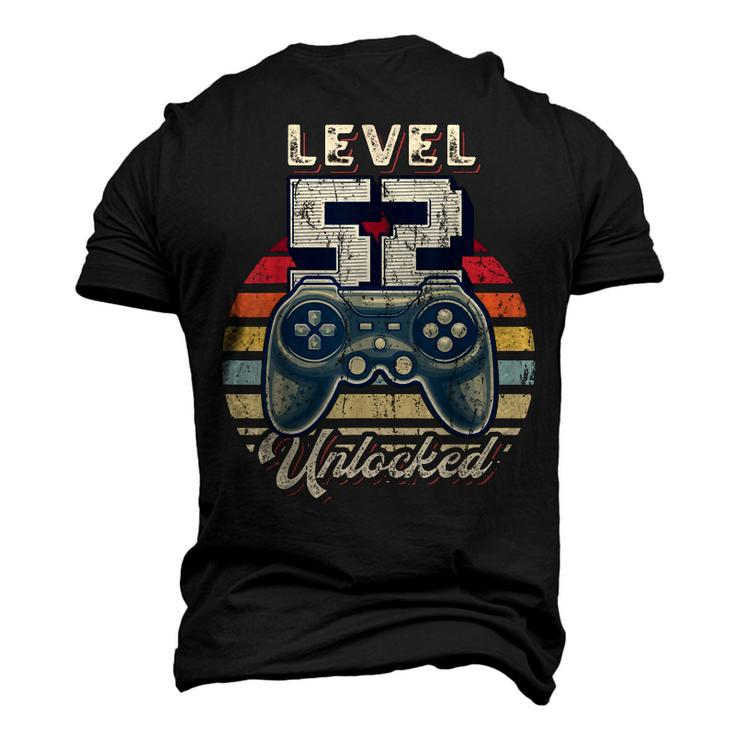 Level 52 Unlocked Video Game 52Nd Birthday Gamer Boys Men's 3D T-shirt Back Print