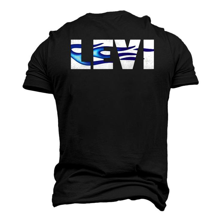 Levi Name Cool Auto Detailing Flames So Fast Men's 3D T-Shirt Back Print