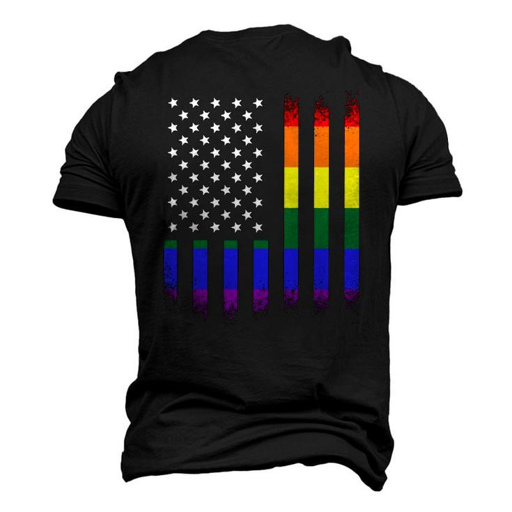 Lgbt Lgbtq Pride Month4th Of July Flag Men Women Kid Men's 3D T-Shirt Back Print