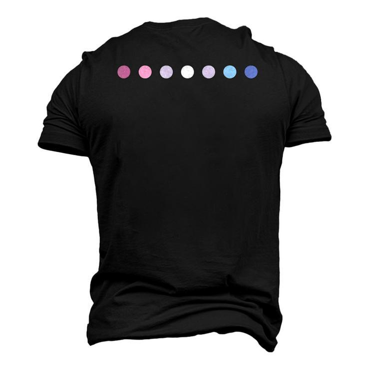 Lgbtq Bigender Pride Flag Lgbtqia Polka Dot Bigender Men's 3D T-Shirt Back Print