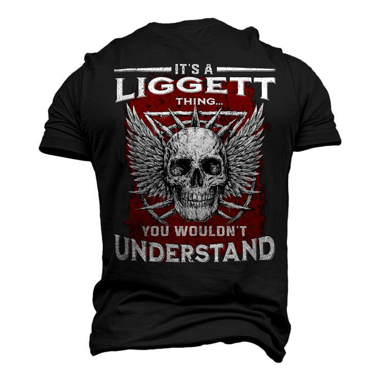 Liggett Name Shirt Liggett Family Name Men's 3D Print Graphic Crewneck Short Sleeve T-shirt