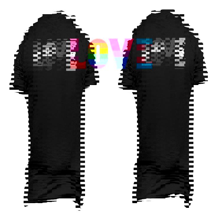 Love Lgbt Pride Ally Lesbian Gay Bisexual Transgender Ally Men's 3D T-Shirt Back Print