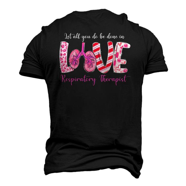 Love Respiratory Therapist Leopard Valentines Day Men's 3D T-Shirt Back Print