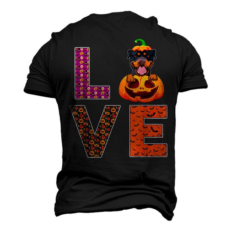 Love Rottweiler Halloween Costume Dog Lover Men's 3D T-shirt Back Print