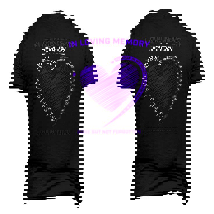 In Loving Memory S Dad Father Daddy Heaven In Memory Men's 3D T-Shirt Back Print