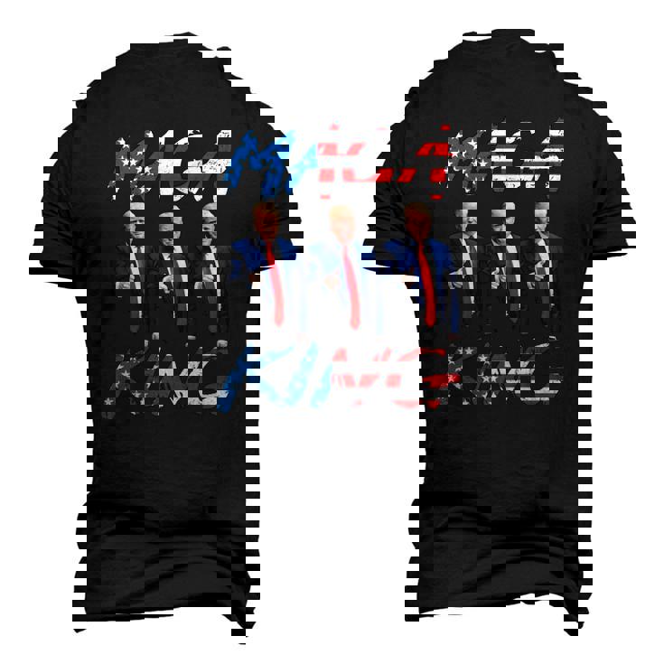 Maga King Ultra Maga Patriotic Trump Patriotic American Flag Men's 3D T-Shirt Back Print
