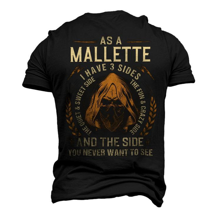 Mallette Name Shirt Mallette Family Name Men's 3D Print Graphic Crewneck Short Sleeve T-shirt