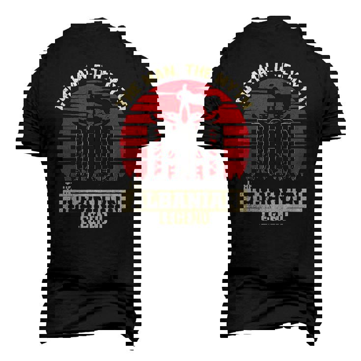 The Man The Myth The Albanian Legend Dad Men's 3D T-Shirt Back Print
