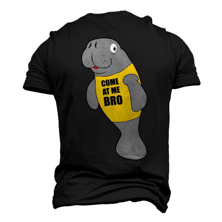 Manatee Novelty Come At Me Bro Men's 3D Print Graphic Crewneck Short Sleeve T-shirt