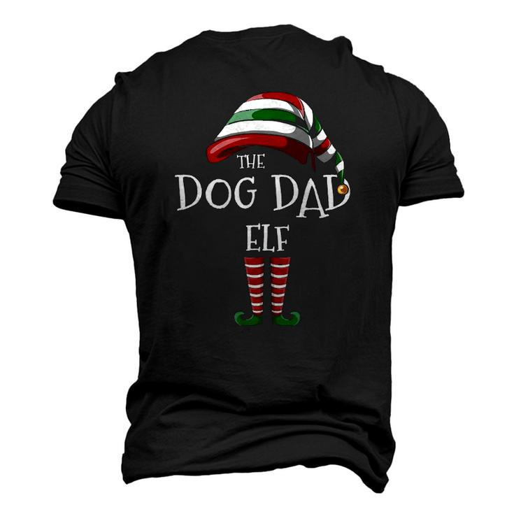 Matching The Dog Dad Elf Christmas Group Men's 3D T-Shirt Back Print