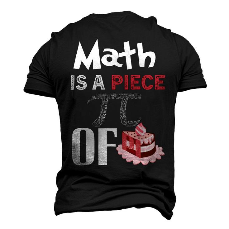 Math Is A Piece Of Pie Funny Pi Day Men's 3D Print Graphic Crewneck Short Sleeve T-shirt