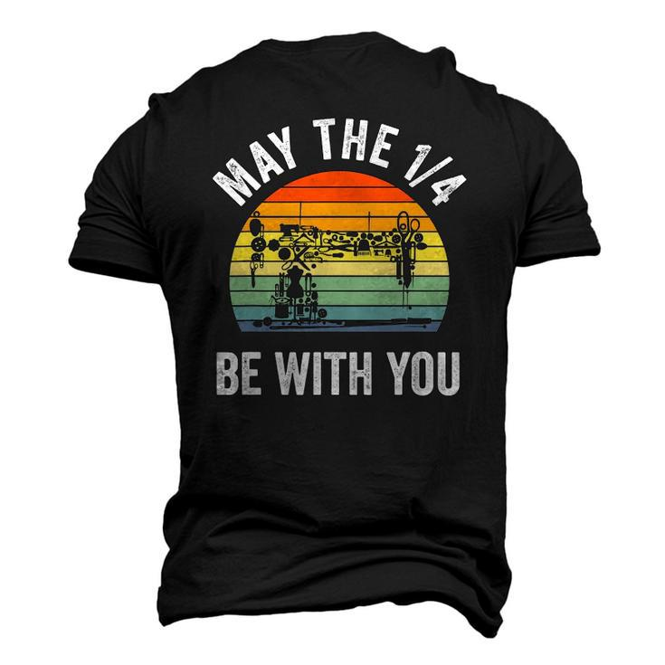 May The 14 Be With You Sewing Machine Quilting Vintage Men's 3D T-Shirt Back Print