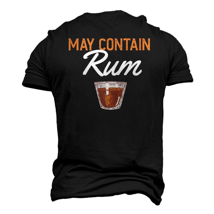 May Contain Rum Drink Alcoholic Beverage Rum Men's 3D T-Shirt Back Print