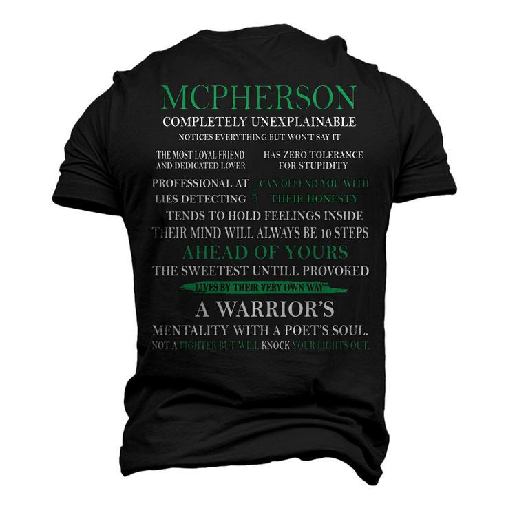 Mcpherson Name Mcpherson Completely Unexplainable Men's 3D T-shirt Back Print