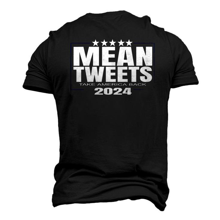 Womens Mean Tweets Mean Tweets 2024 4Th Of July V-Neck Men's 3D T-Shirt Back Print