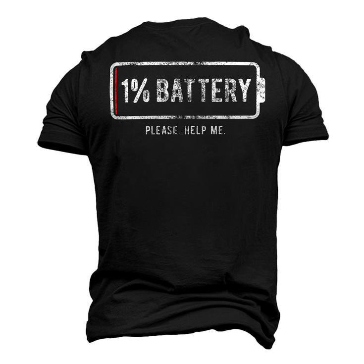 Mens 1 Battery Please Help Me Tshirt Funny Running On Empty  172 Trending Shirt Men's 3D Print Graphic Crewneck Short Sleeve T-shirt