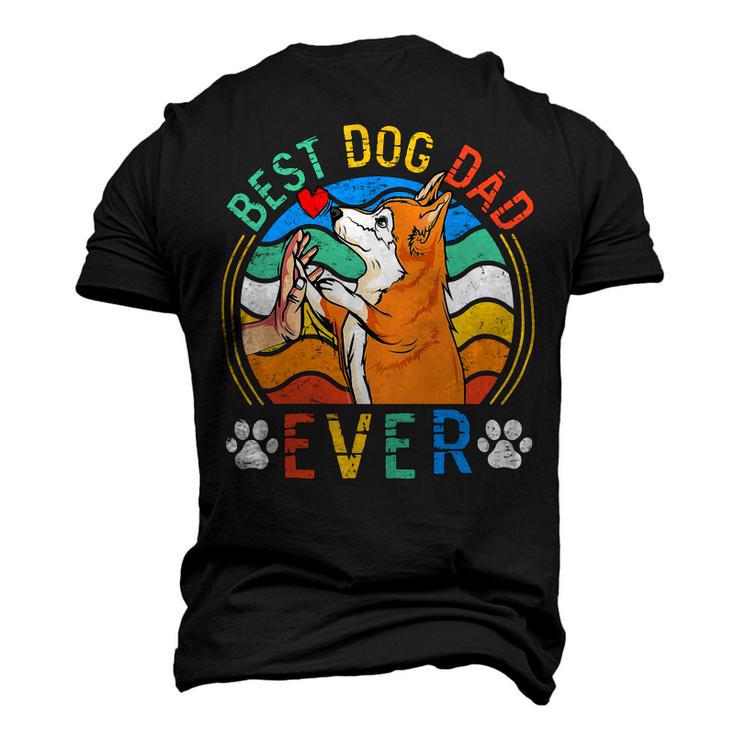 Mens Corgi Best Dog Dad Ever Gifts Dog Lover V3 Men's 3D Print Graphic Crewneck Short Sleeve T-shirt