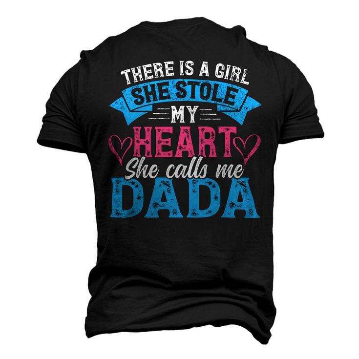 Mens Funny Fathers Day Shirt A Girl She Calls Me Dada Grandpa 7 Shirt Men's 3D Print Graphic Crewneck Short Sleeve T-shirt