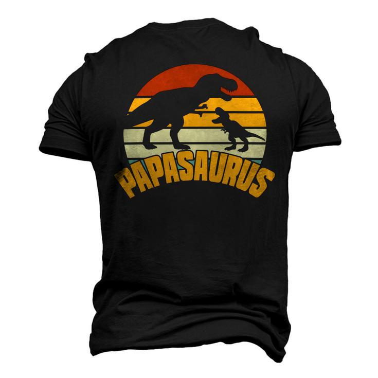 Mens Papasaurus Rex Funny Cute Dinosaur Fathers Day Men's 3D Print Graphic Crewneck Short Sleeve T-shirt