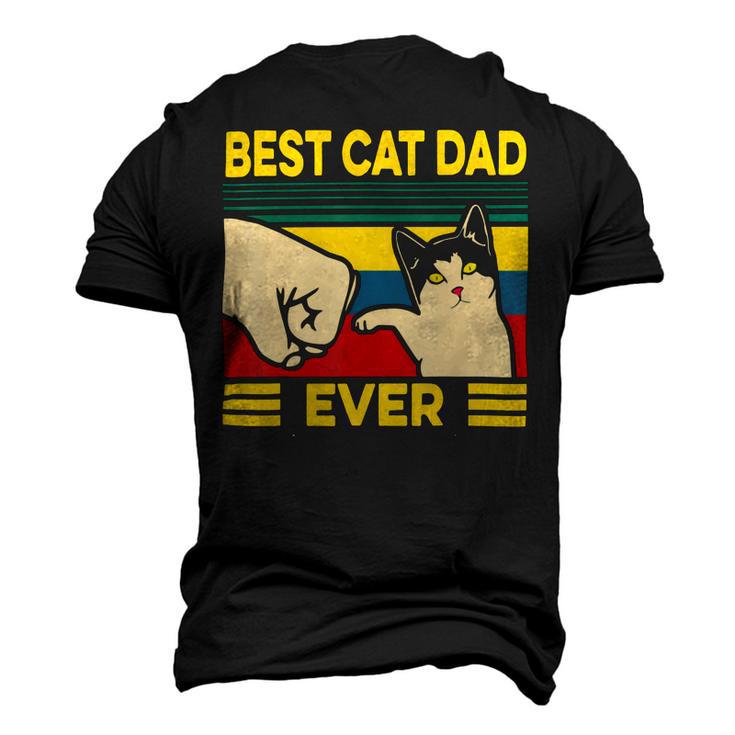 Mens Vintage Best Cat Dad Ever Bump Fit 240 Shirt Men's 3D Print Graphic Crewneck Short Sleeve T-shirt