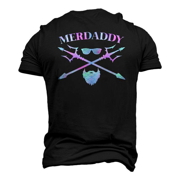 Mens Merdaddy Security Merman Merdad Daddy Costume Fathers Day Men's 3D T-Shirt Back Print