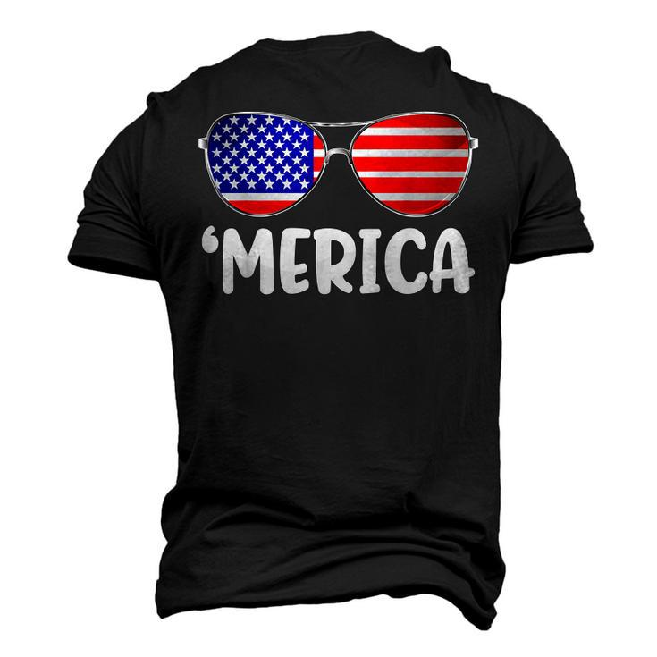 Merica Sunglasses 4Th Of July Boys Girls Men Women Usa Flag Men's 3D T-shirt Back Print