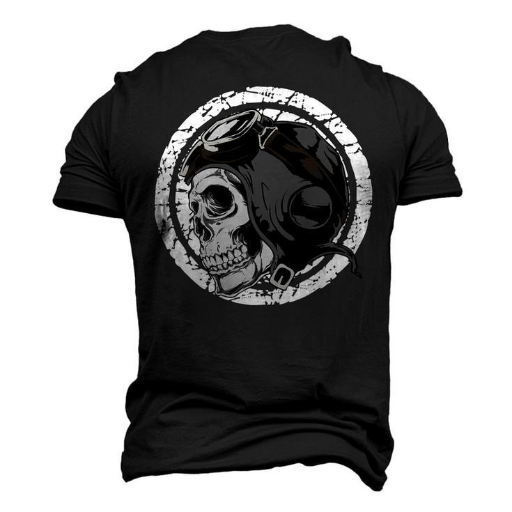 Motorcycle Skull With Helmet Dreaming 472 Shirt Men's 3D Print Graphic Crewneck Short Sleeve T-shirt